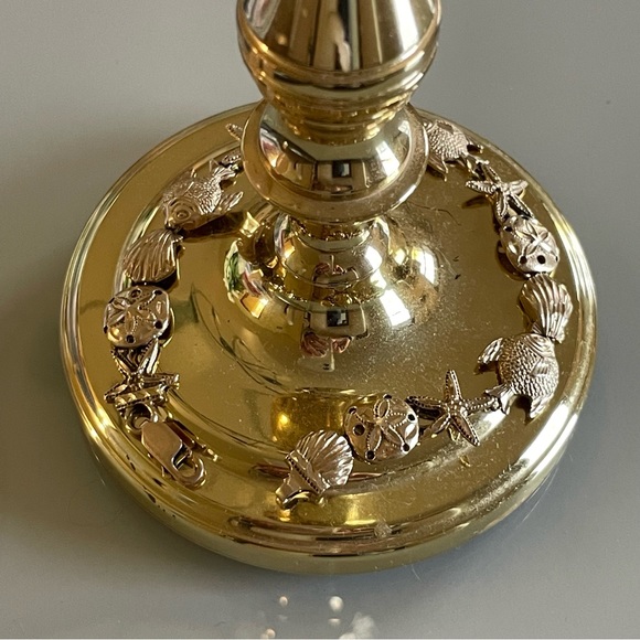 VINTAGE 14K YELLOW GOLD STARFISH, SHELL, AND SAND DOLLAR BRACELET 7” FINAL 🩷 - Picture 10 of 17